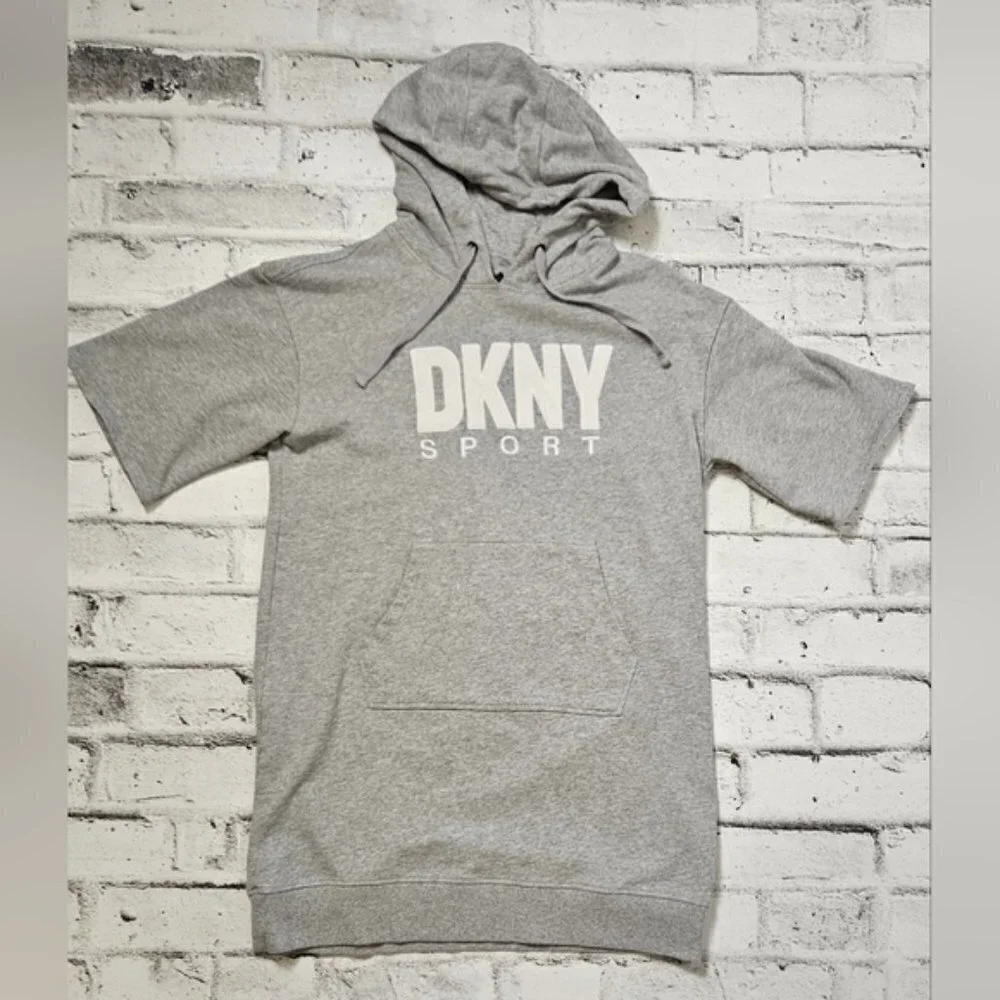 DKNY Outline Logo Hooded Sneaker Dress